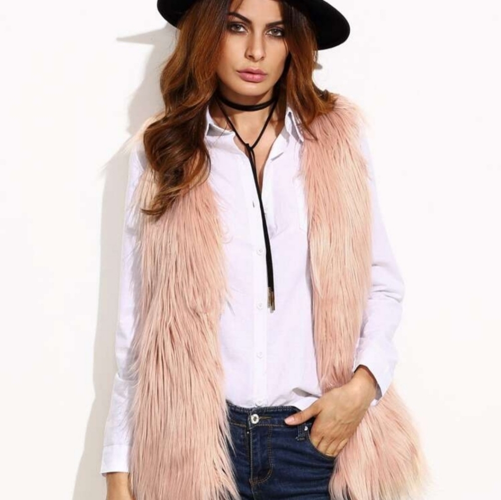 Fluffy vest